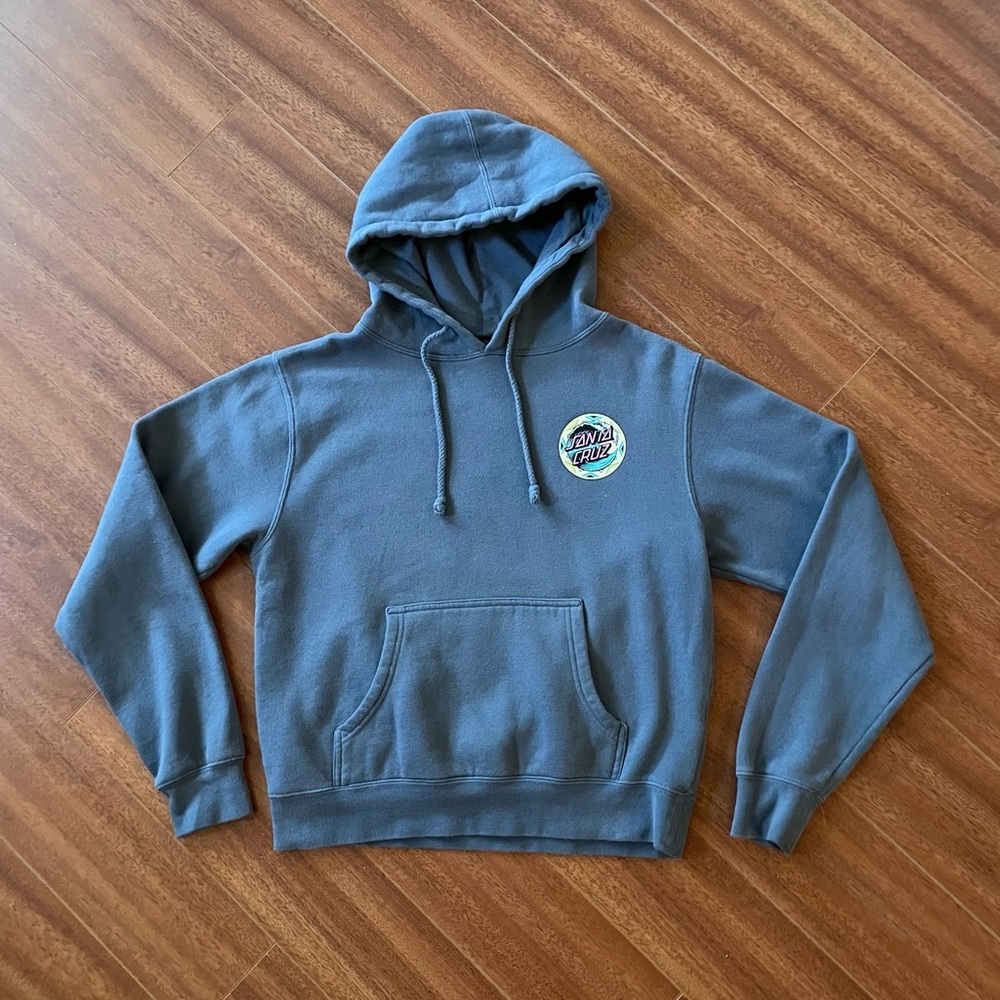 Santa Cruz Gray Skate Hoodie - Size M - Picture 2 of 10